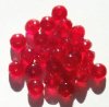 25 5x7mm Faceted Red Donut Beads